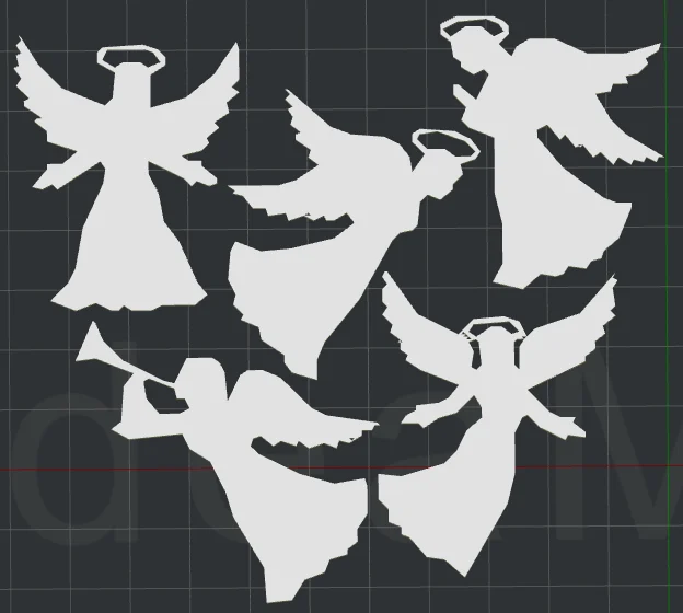 Christmas Angels 2D Wall Art