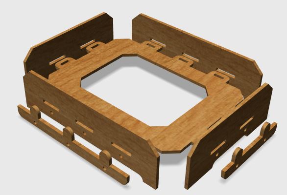 Lasercut DIN A5 Ablage