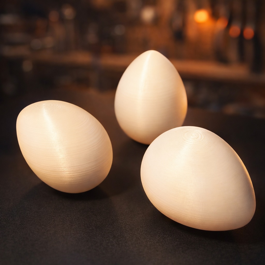 The Eggcentric Trio — Decorative Egg Set (3 Poses!)