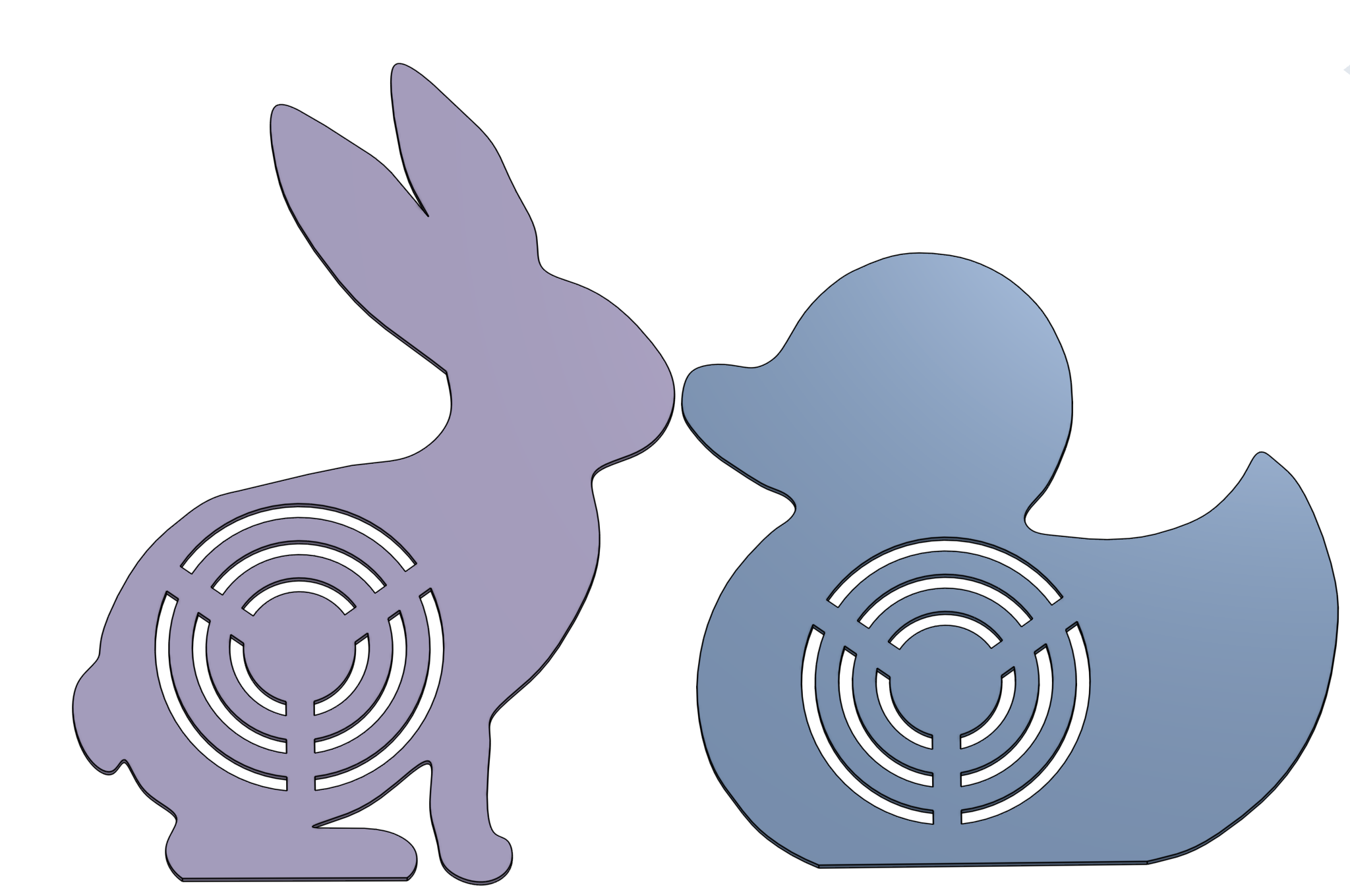 Water Blaster Target Practice -- Bunny and duck