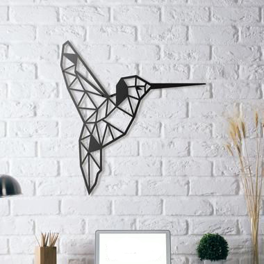 Colibri Humming Bird Wall Sculpture 2D