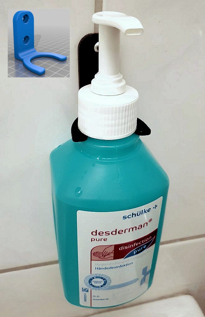 Soap | Desinfect Dispenser Wall Mount | Seife | Desinfektionsmittel Spender Wand Halterung