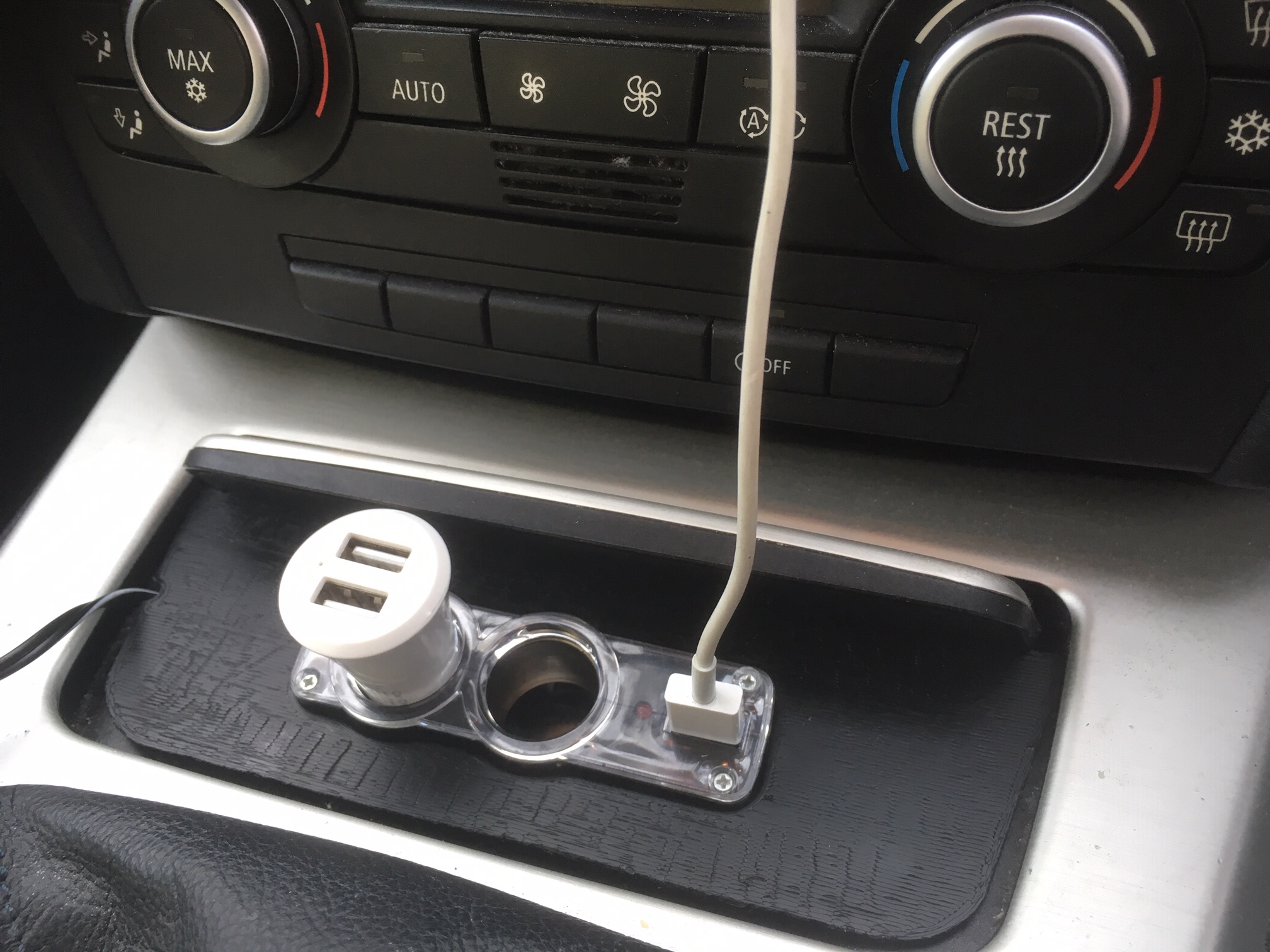 Console Ashtray cigarette adapter accessory plate for BMW e90/e91