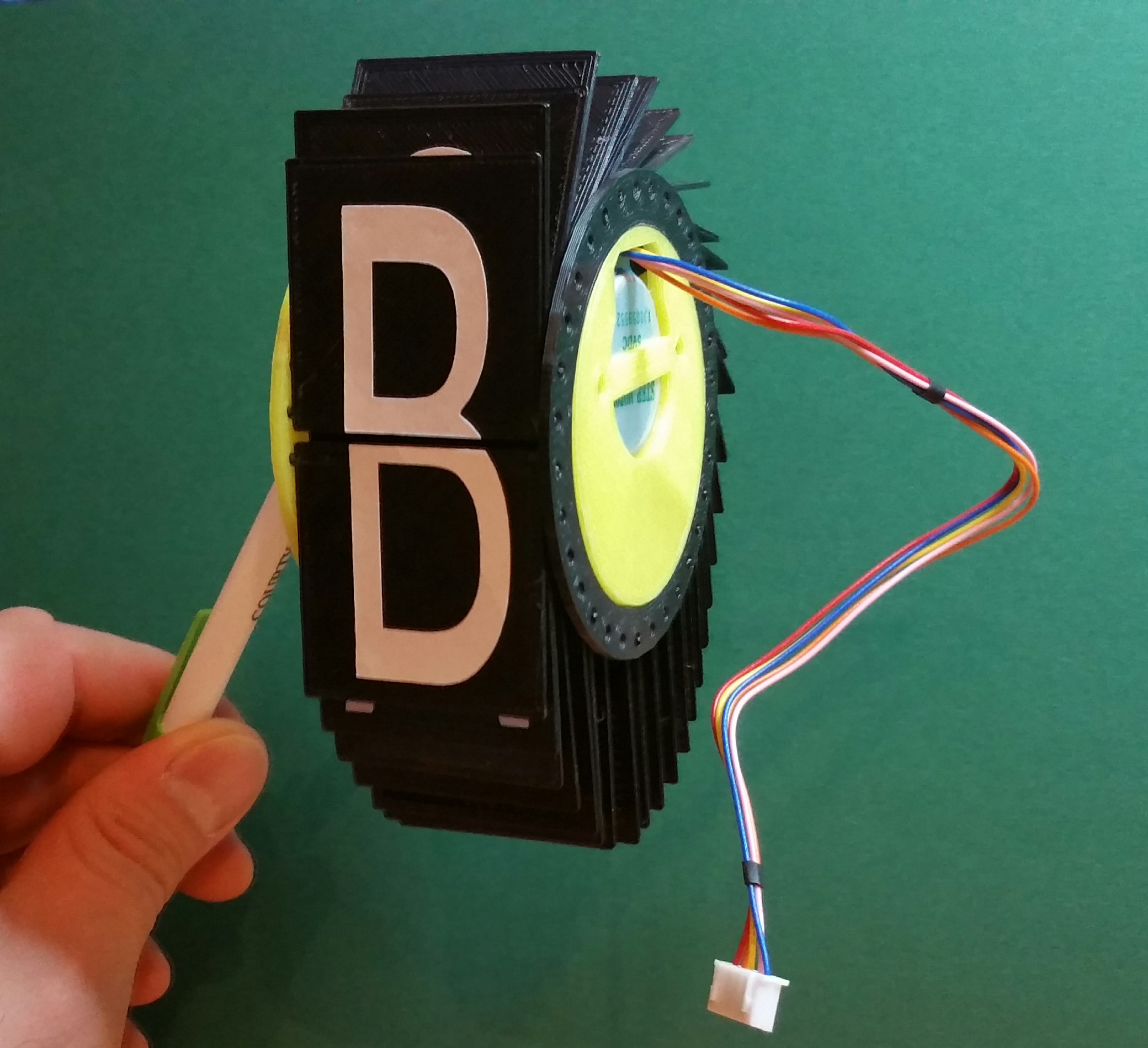 Dead simple split flap display