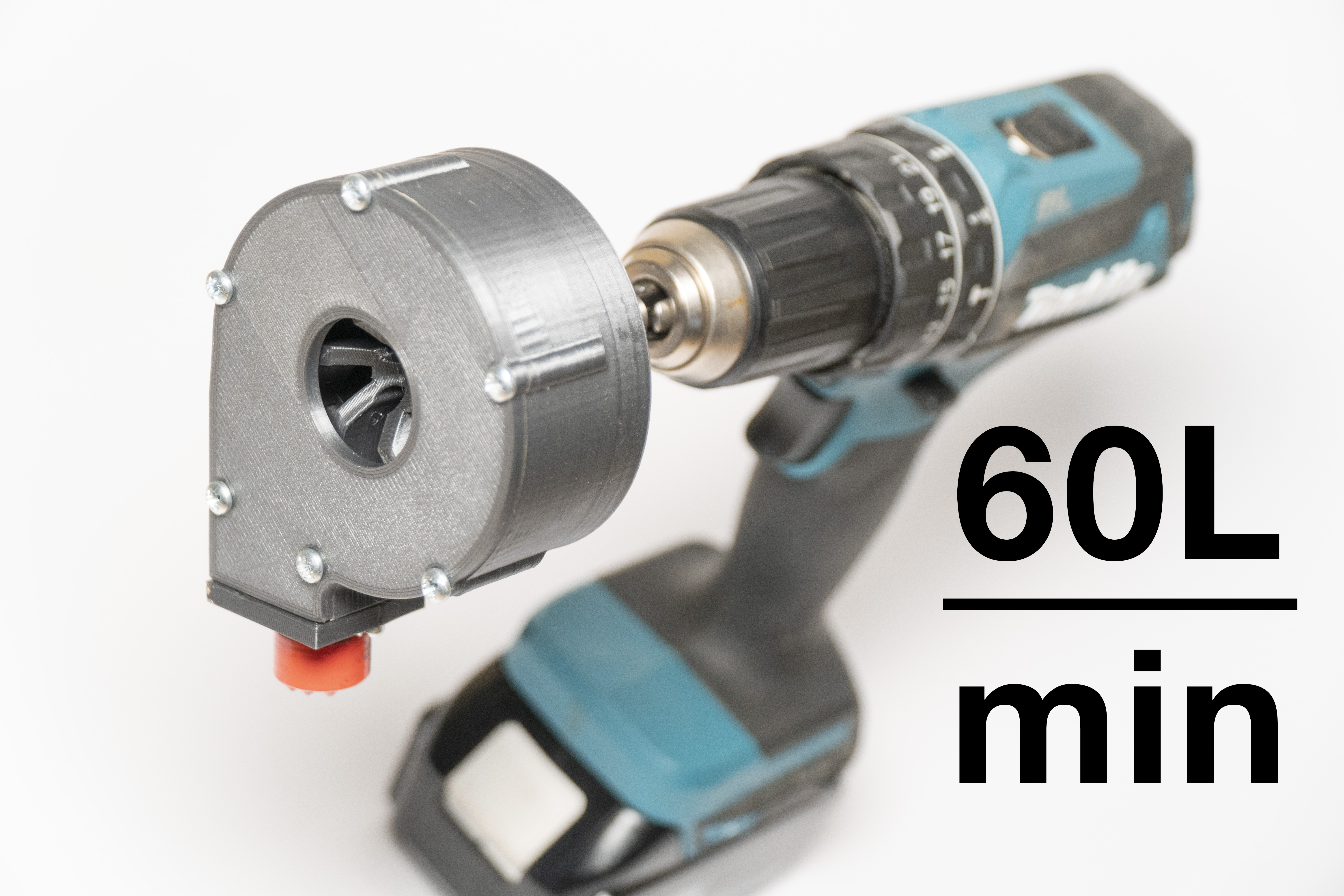 Drill Water Pump 60L/min | Easy to print