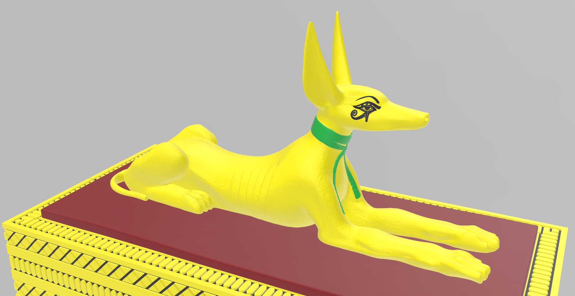 Xevious Multi-Material Egyptian Jackal