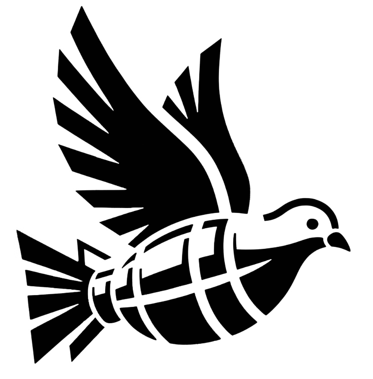 Fragile Peace stencil