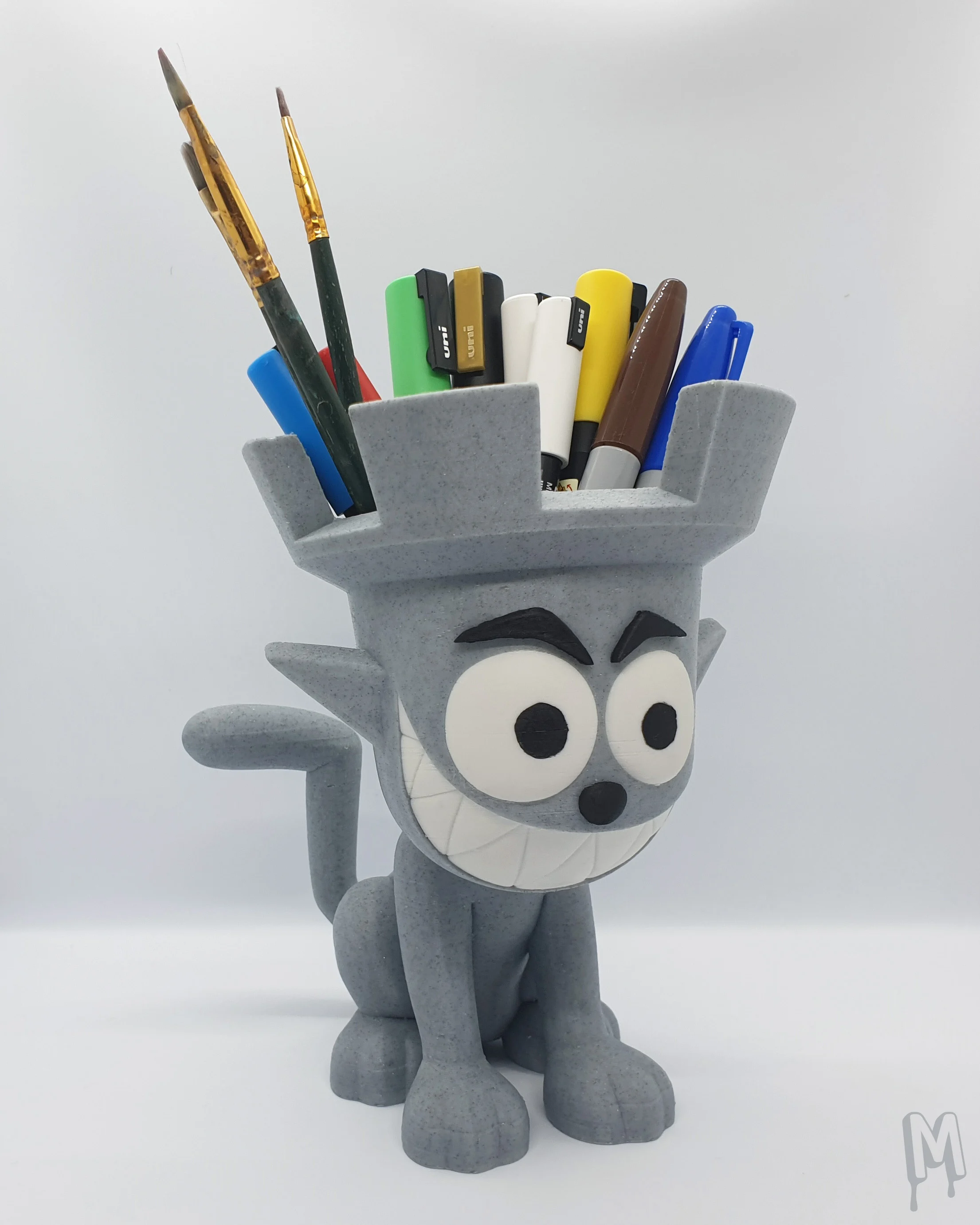 Castle Cat pencil holder