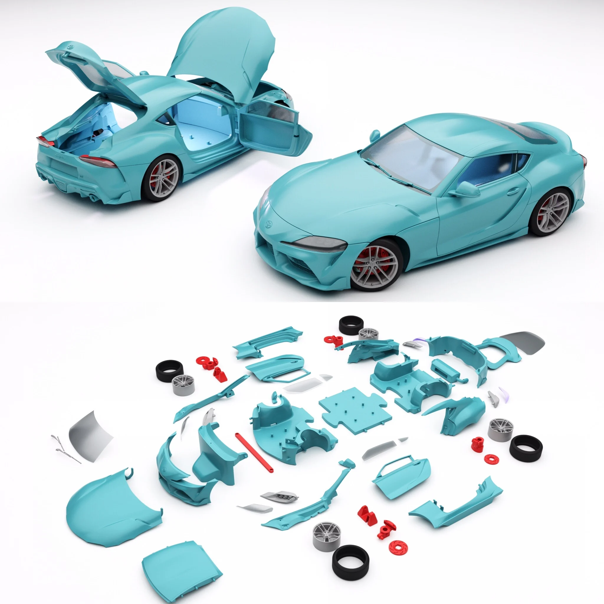 Toyota Supra A90 (Full car model)