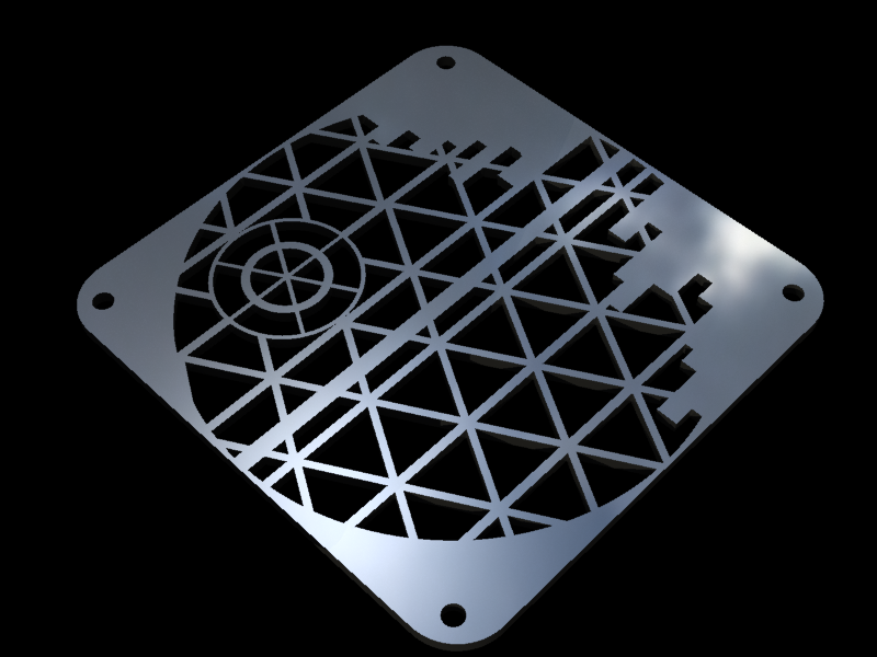 120mm Death Star Underconstruction Fan Grill
