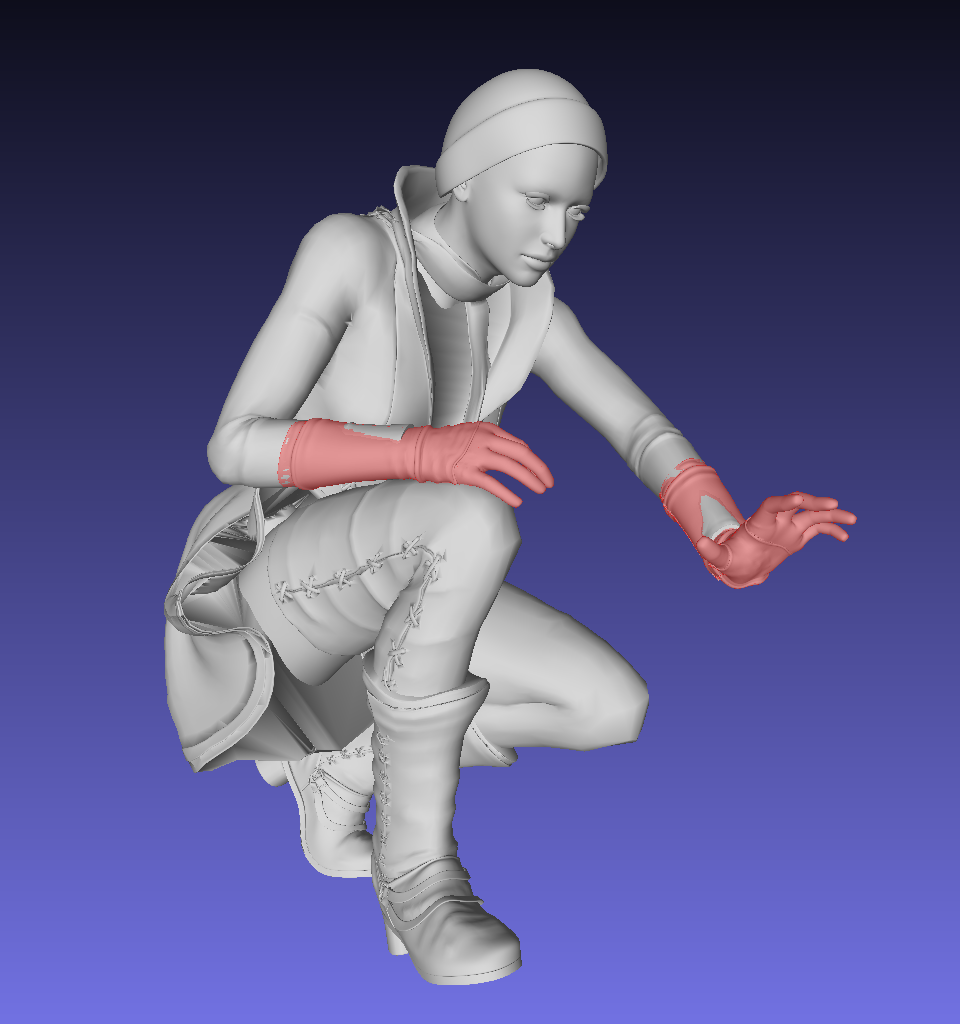 Girl making a snowball - Remix