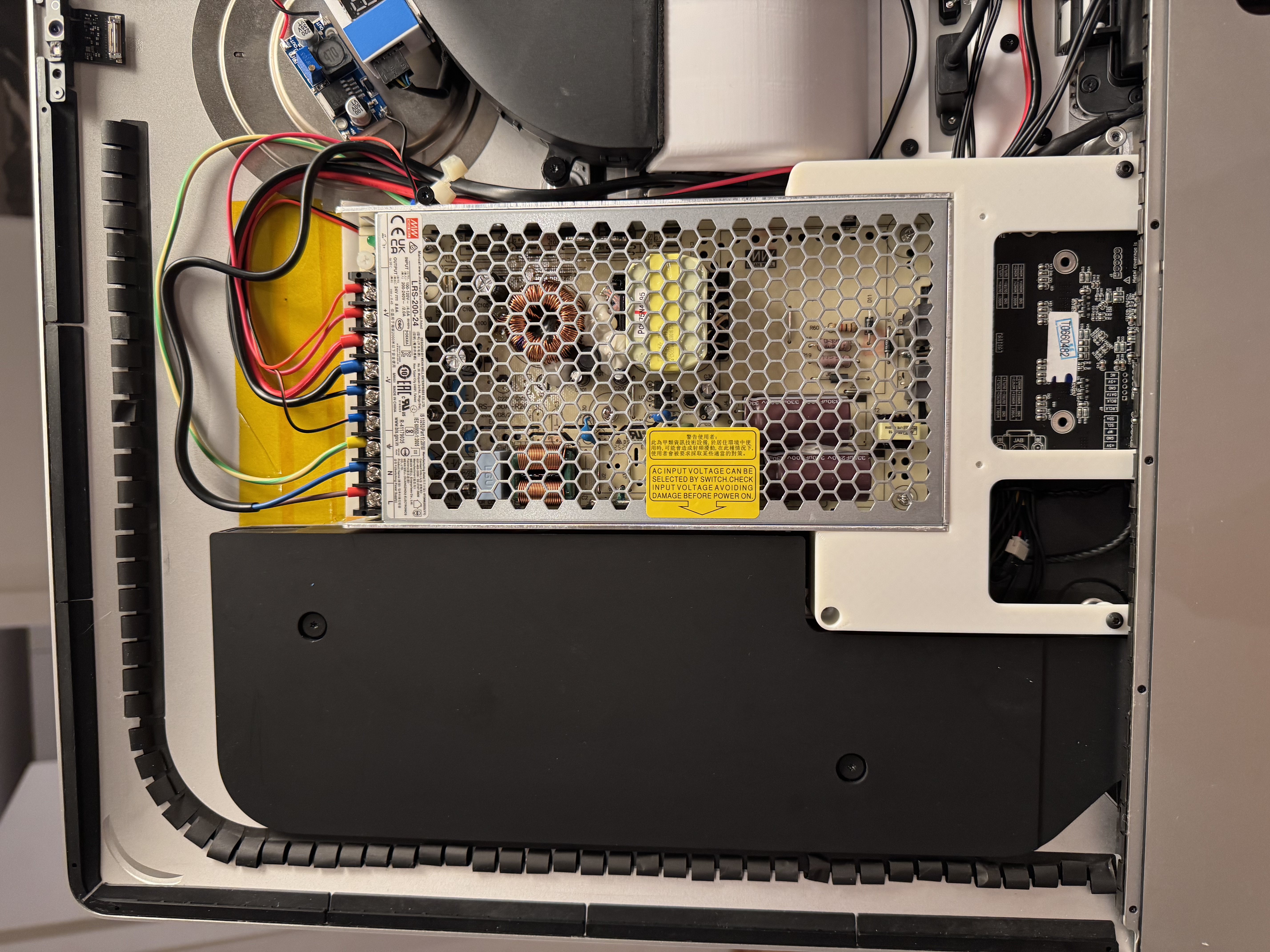 iMac 27” (2017) DIY Display Conversion – PSU & Wondom JAB4 DSP Mount