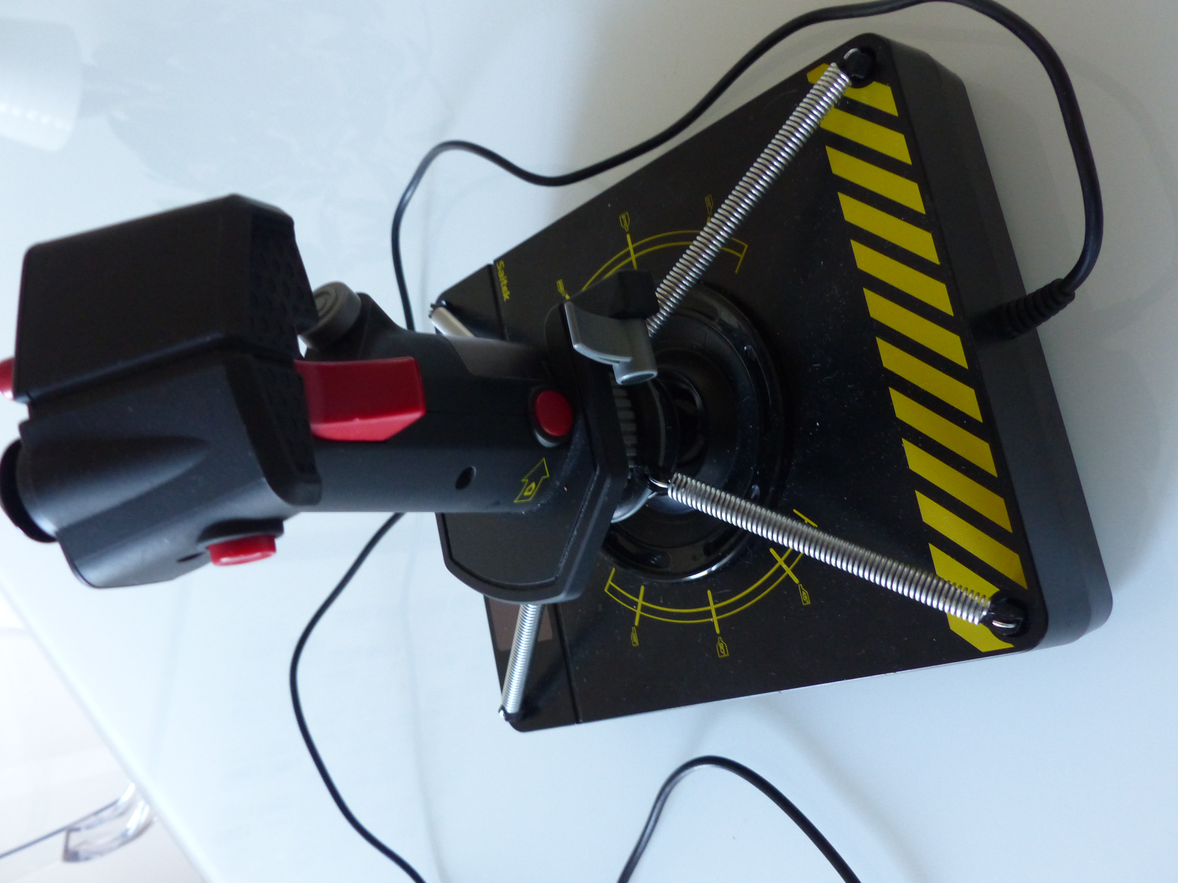 Saitek X55 / X56 stick enhancement (pull spring version)