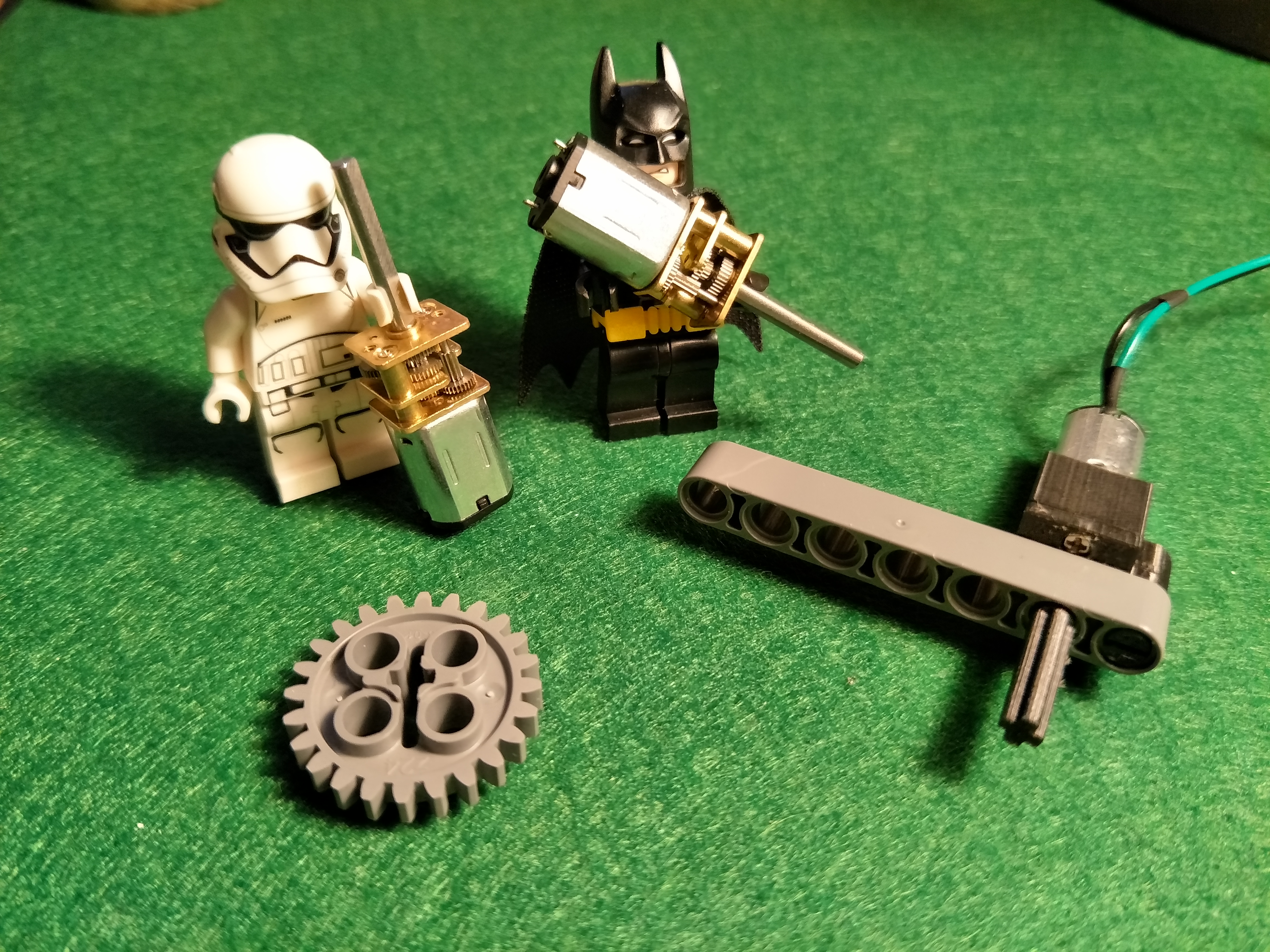 N20 Motor LEGO compatible mount & axle