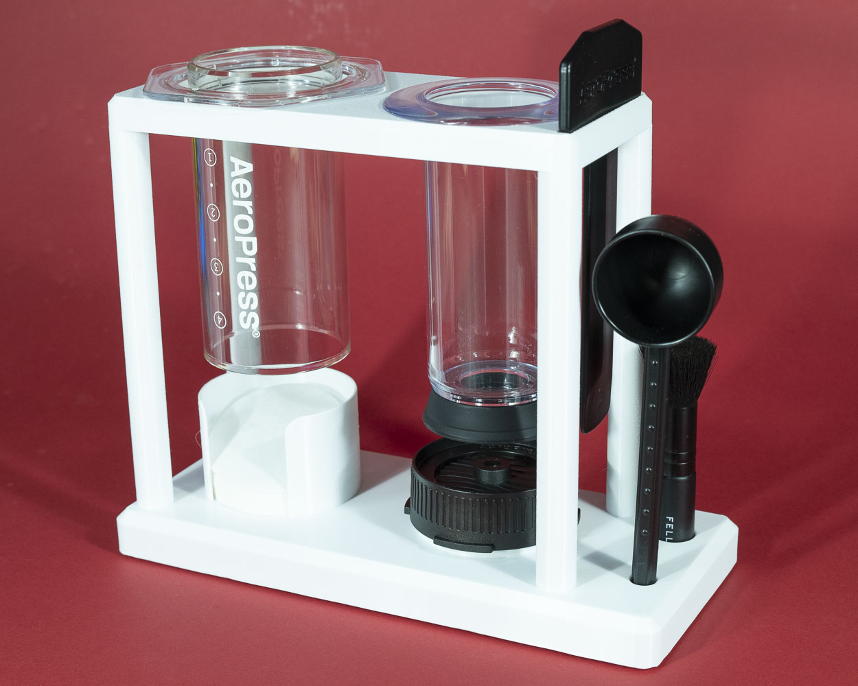 AeroPress Standard Size Coffee Press Stand Assembled with Glue or M4 Hardware