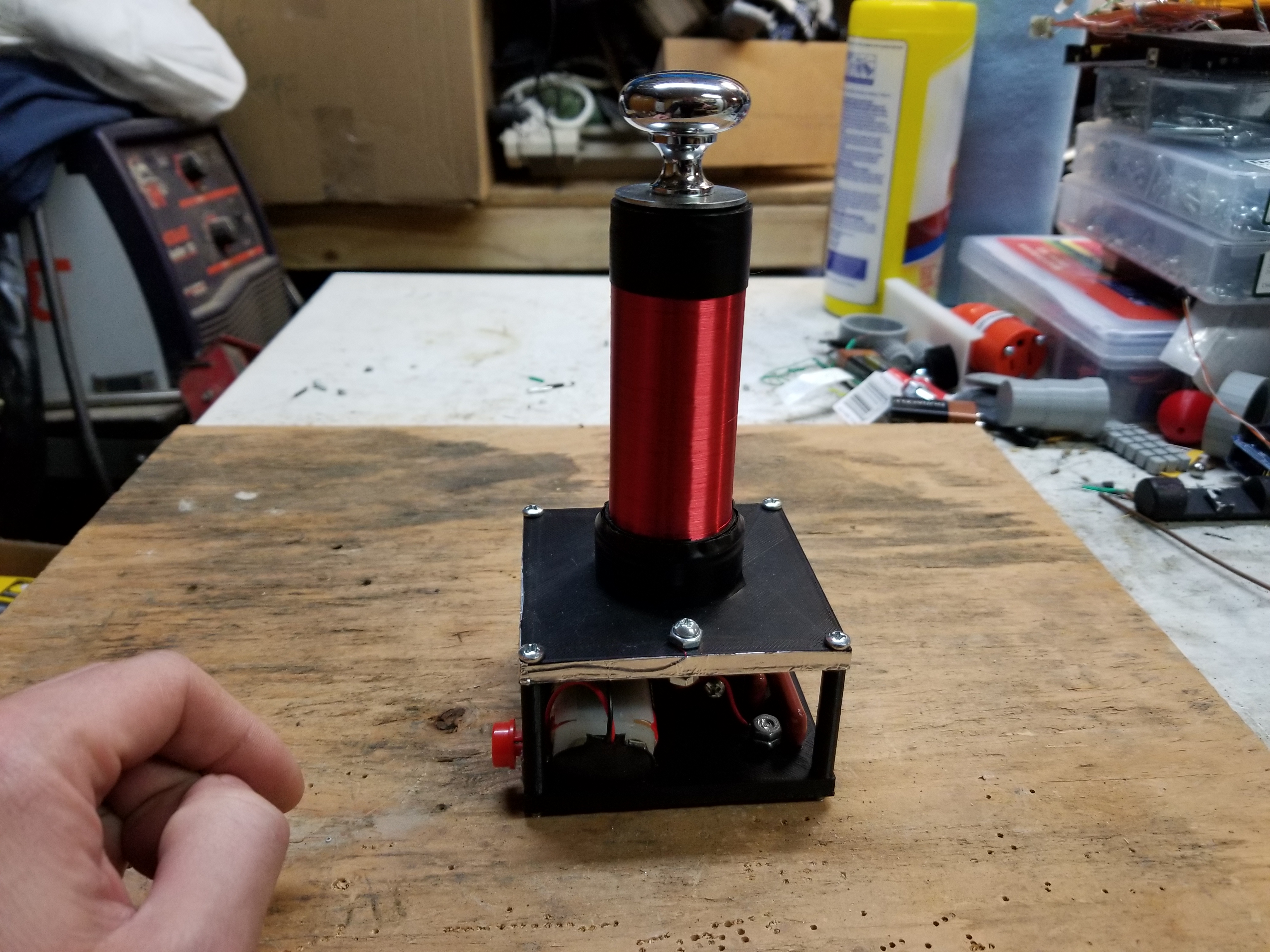 Tesla Coil 3D Printed - Desktop 2 x AA