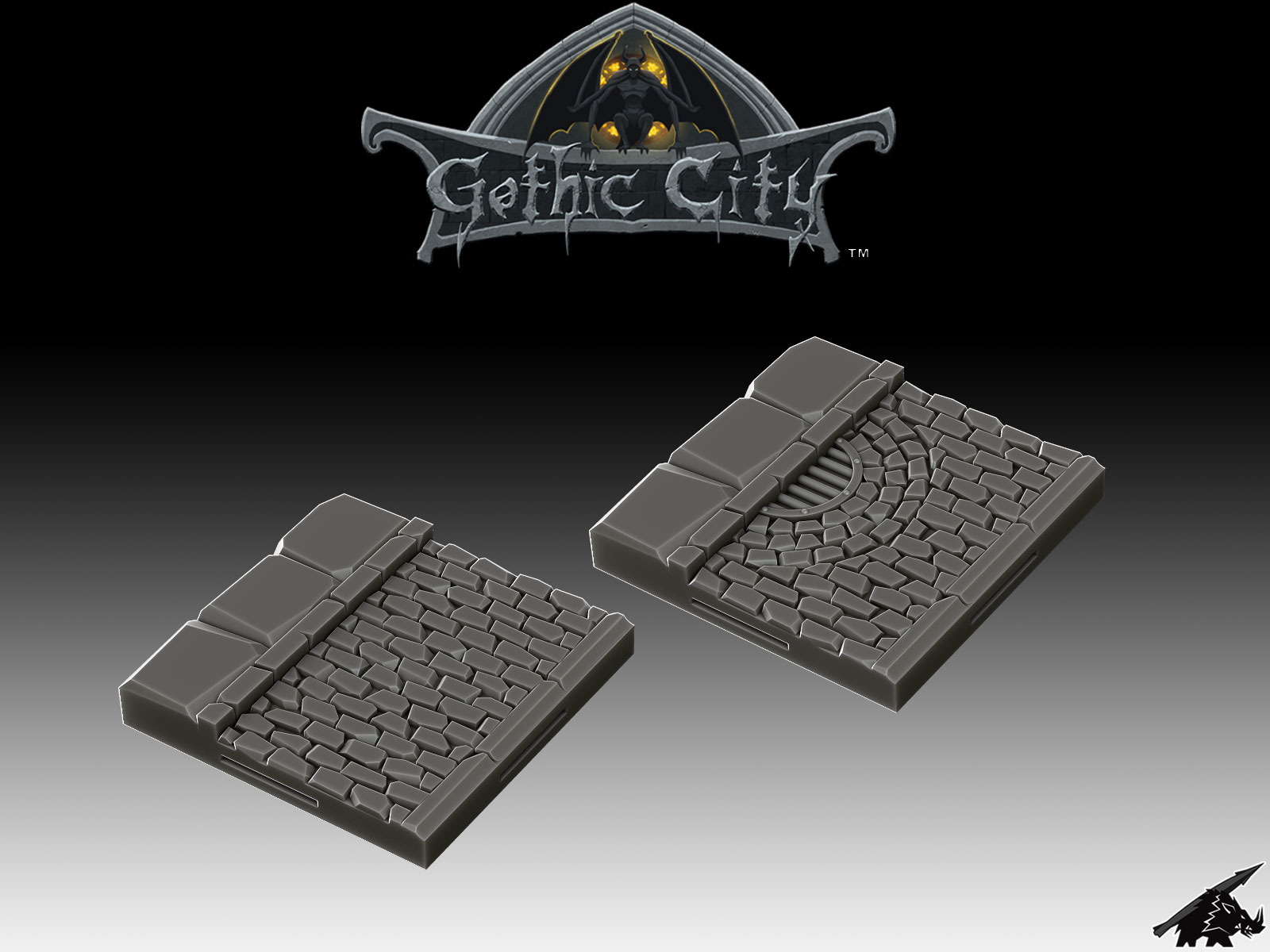 Tilescape GOTHIC CITY Street Tiles - Our New KICKSTARTER is Now LIVE!!!!