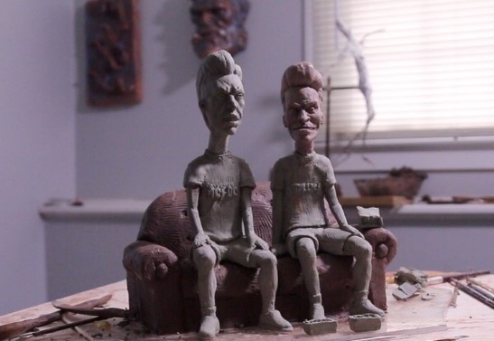 Beavis and Butthead sculpture