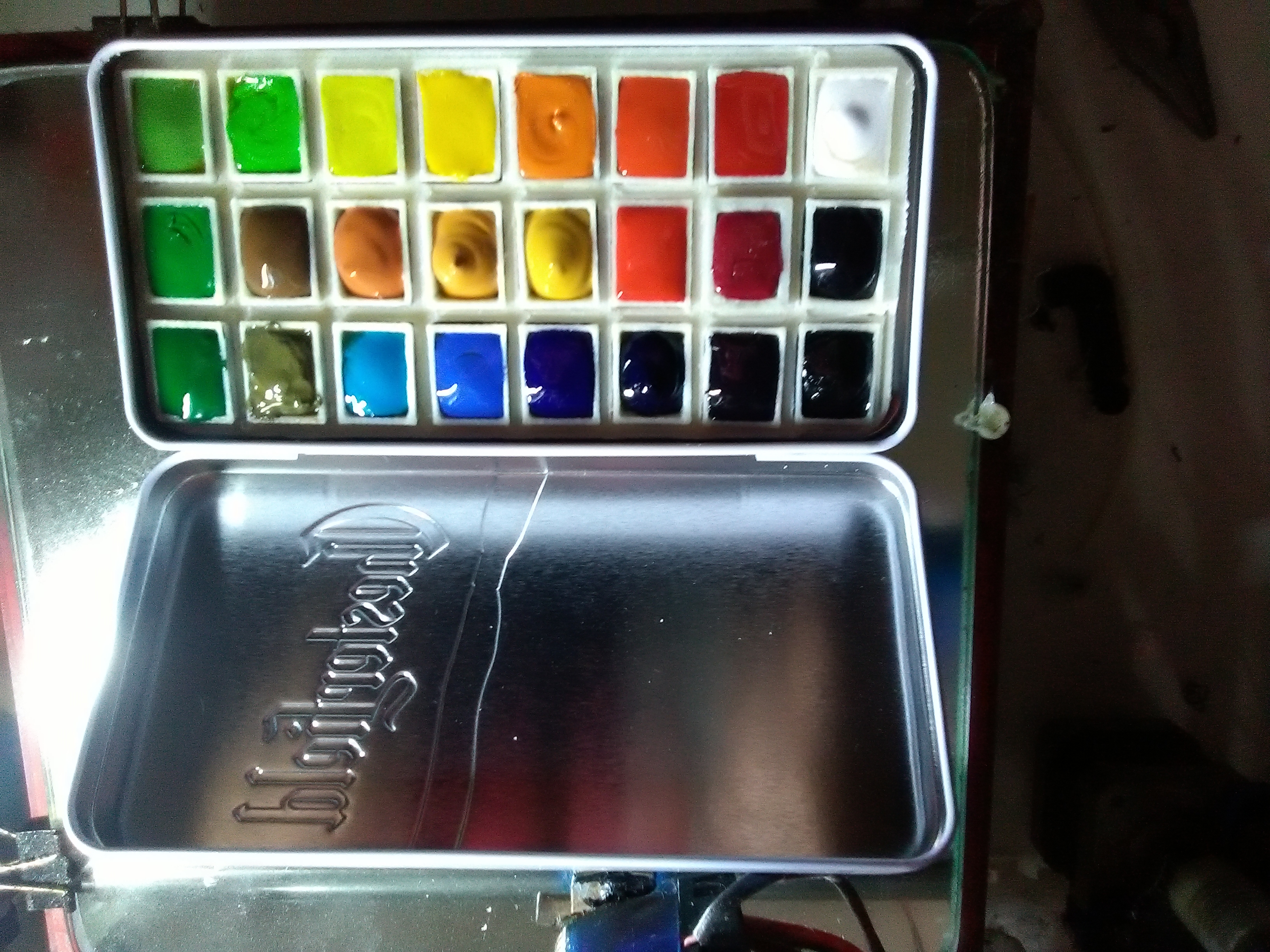 portable watercolour 24 colors palette