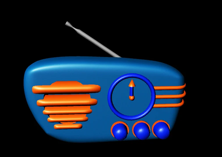 1950s Radio Clock