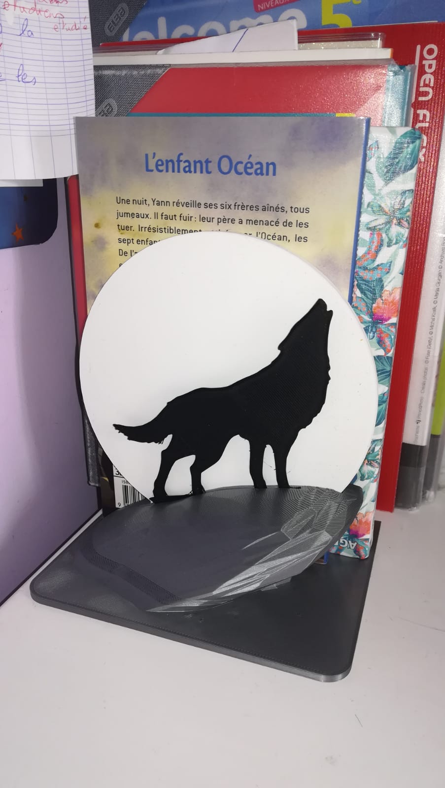 Wolf Book stand - Presse livre loup