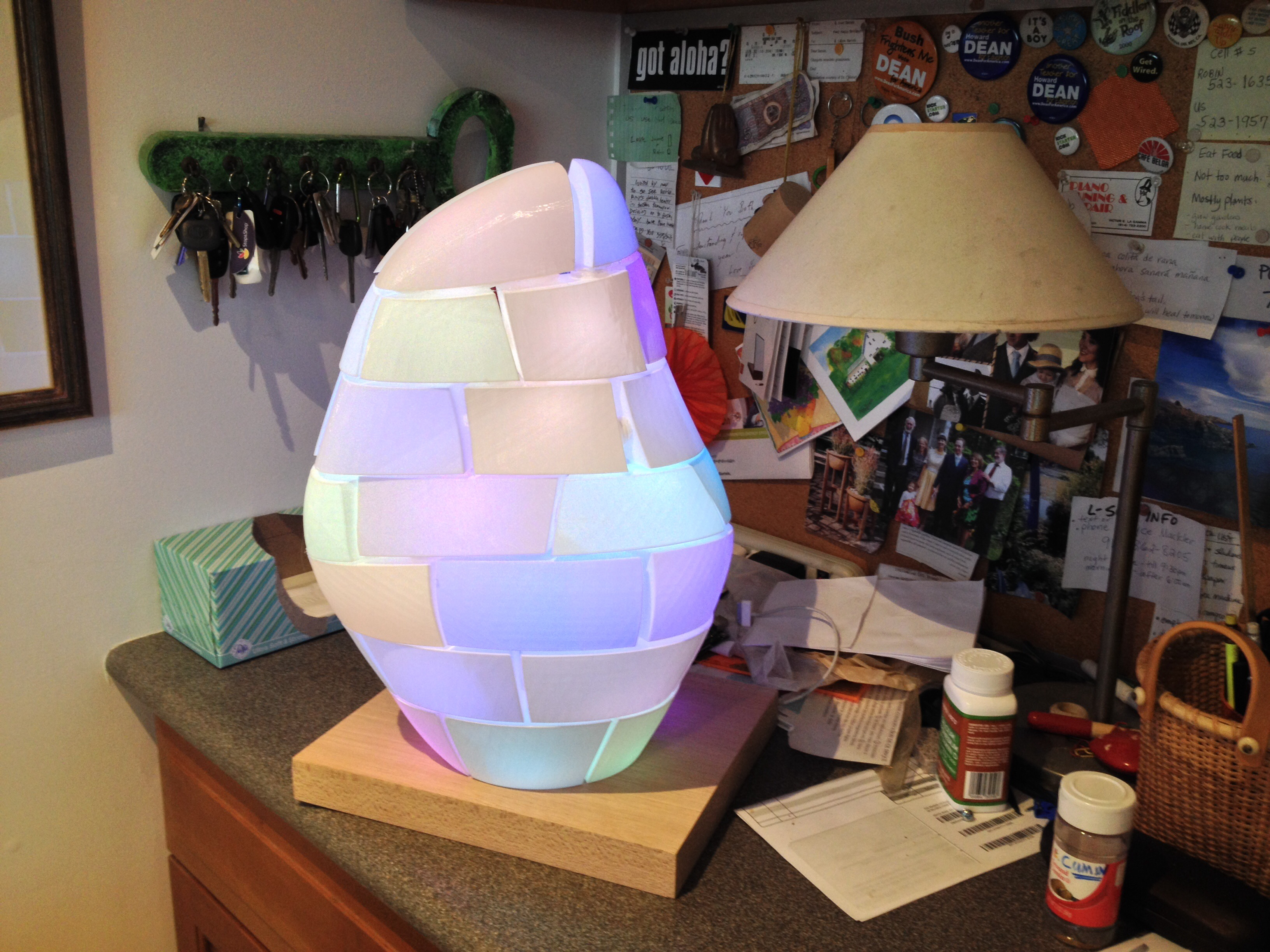 Hollow Asymmetrical Bricks Light Sculpture