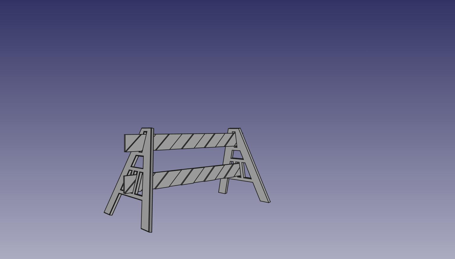 Aframe Traffic Barrier