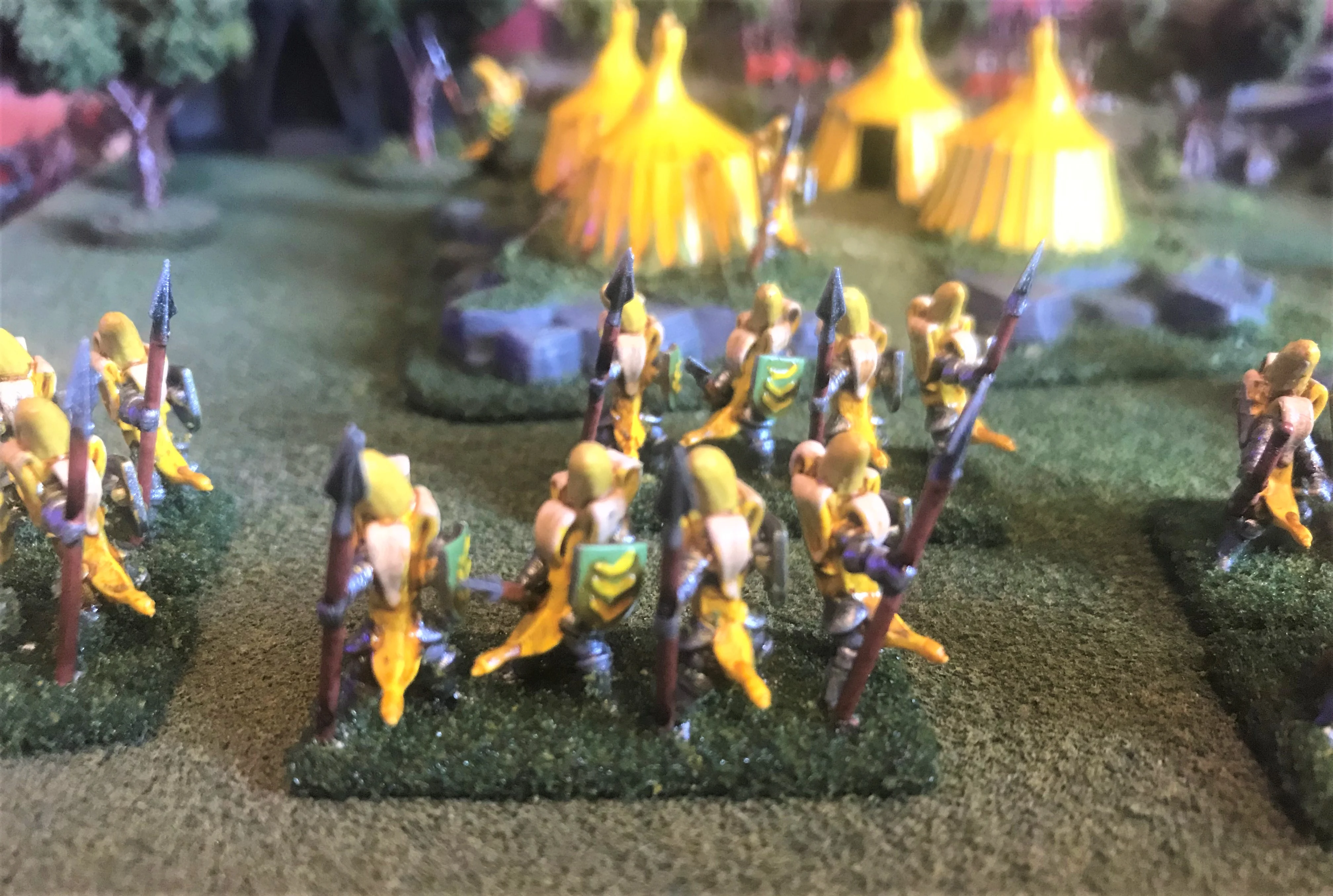 15mm Banana Knight Spears / Pike Wargames Figures - HotT