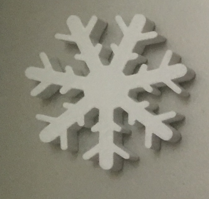 snowflake magnet 11 mm / flocon de neige avec aimant de 11 mm