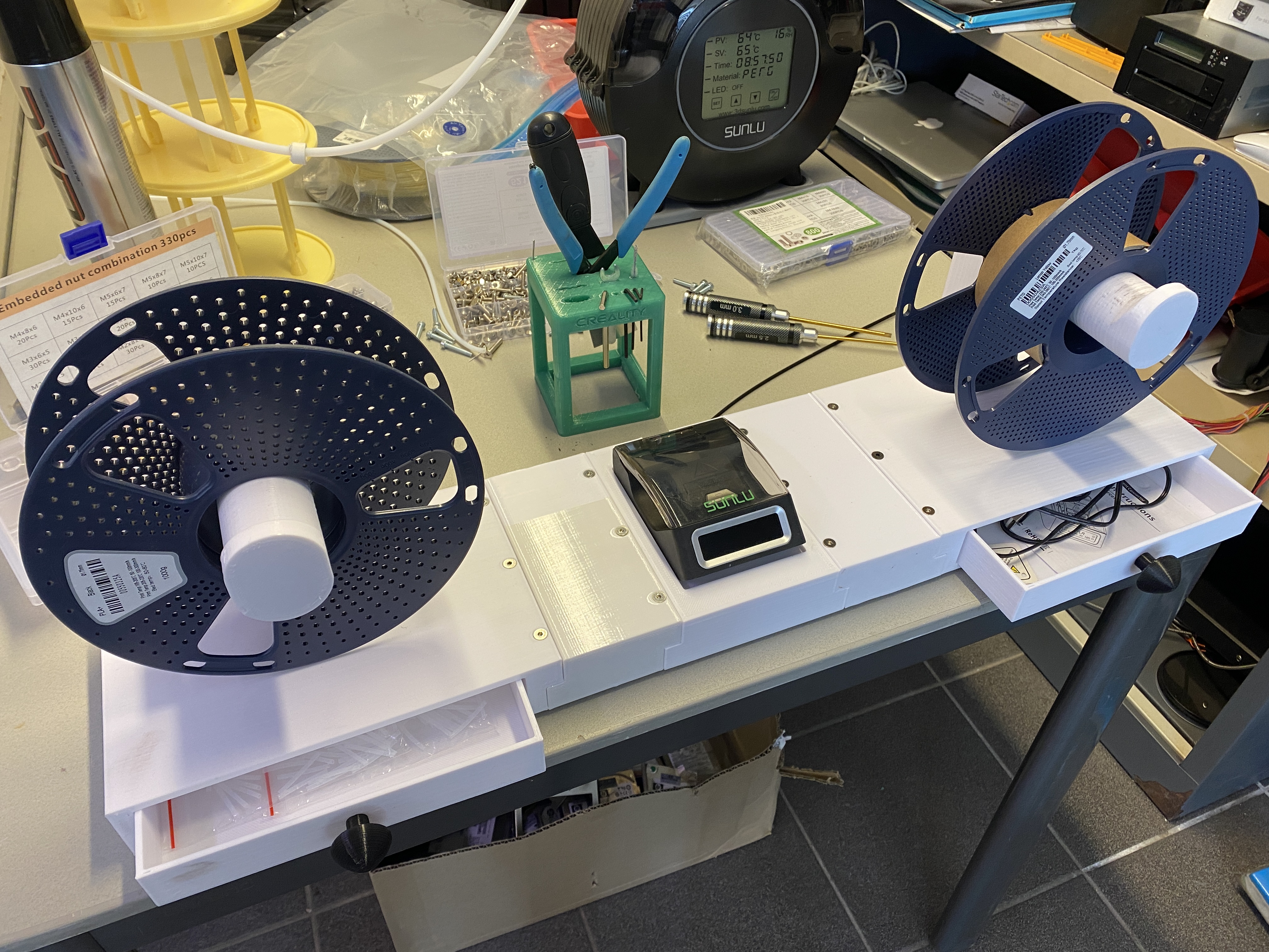 Respooling station for sunlu filament connector FC01 Base Extension
