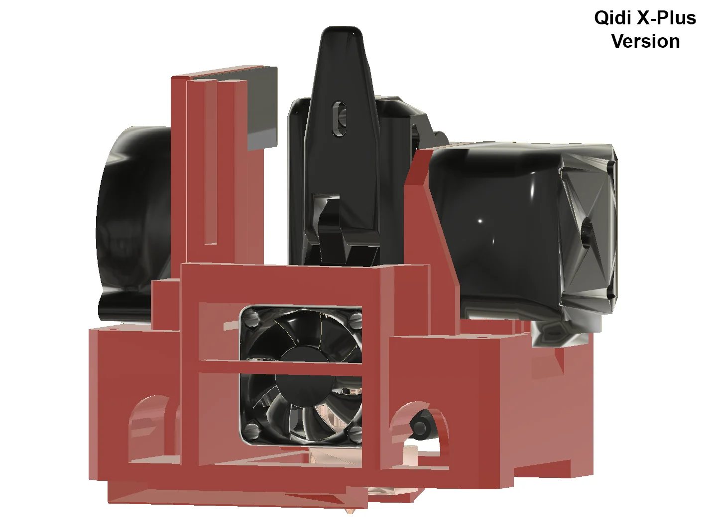 Qidi X-Plus & X-Max Carriage BMG Extruder & Dragon or V6 Hot-End Mod