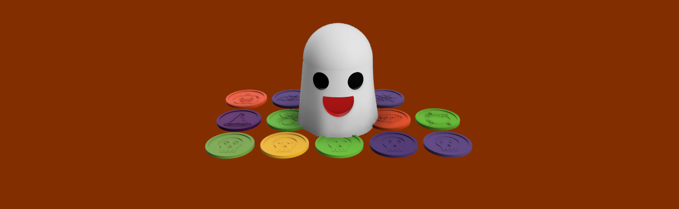 Ghost case and Halloween coasters