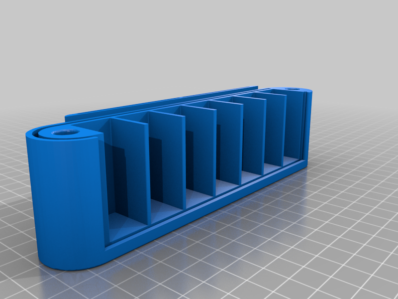 Rolltop Pillbox with 55x55x1mm Slots