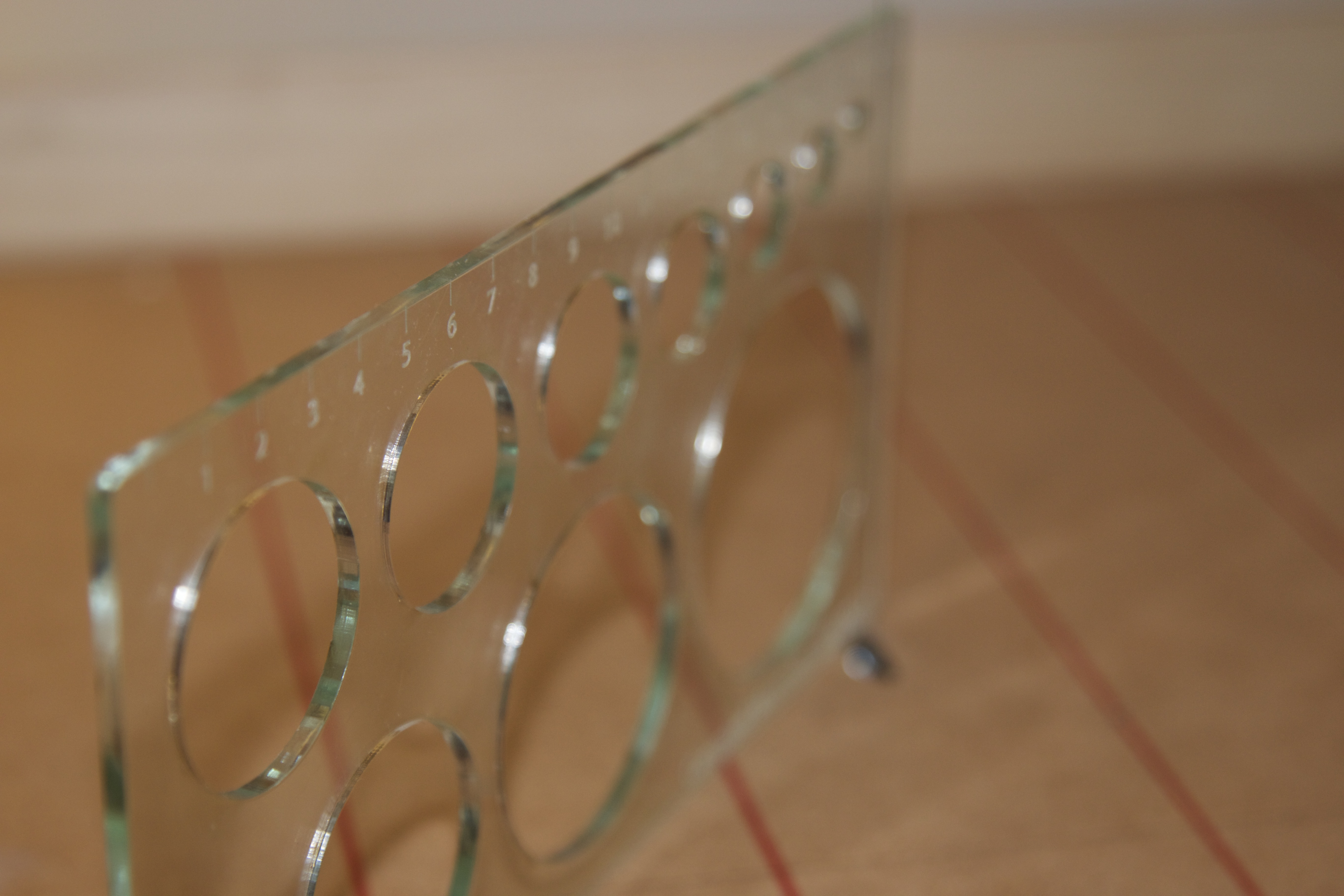 Lasercut Elipse, Circle and Set Squares