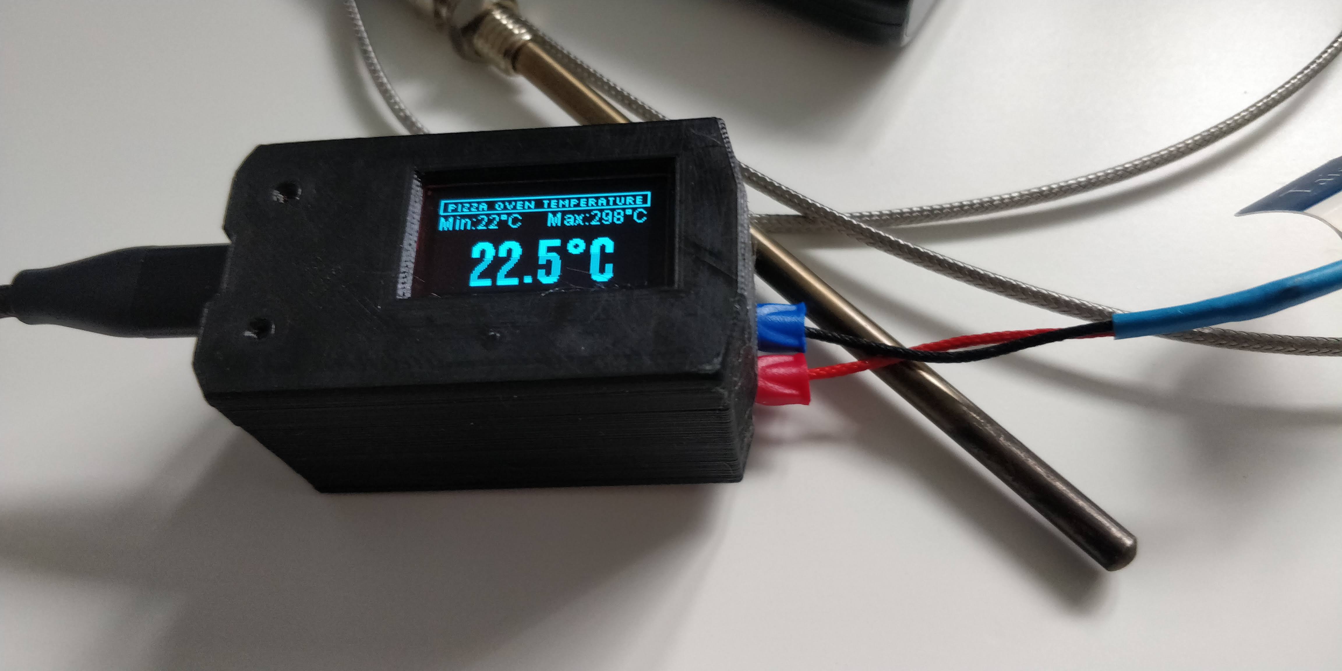 Pizza Oven Temperature Sensor - ESPHOME