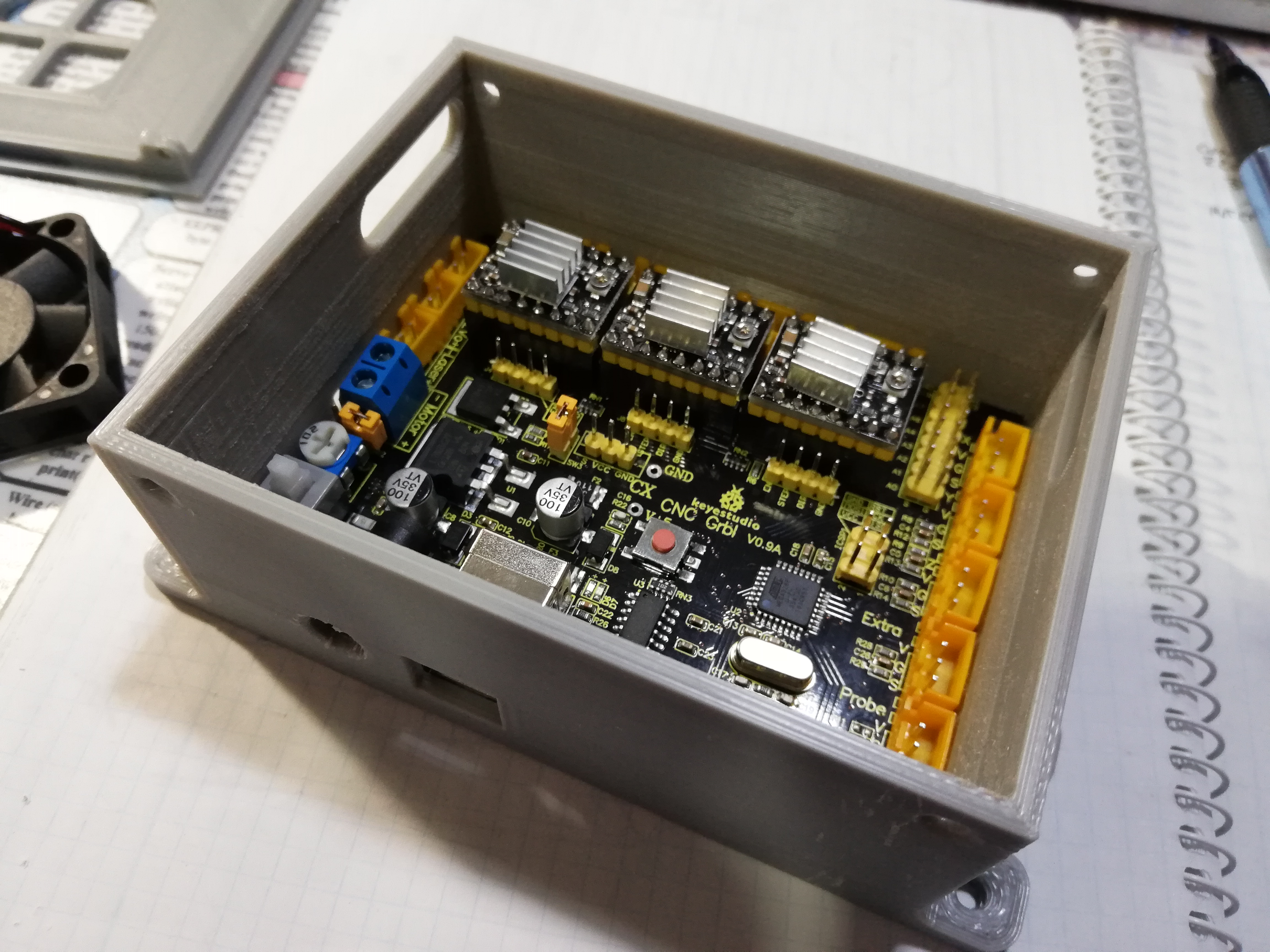 Caja para Perfil 40x20 de keyestudio cnc grbl