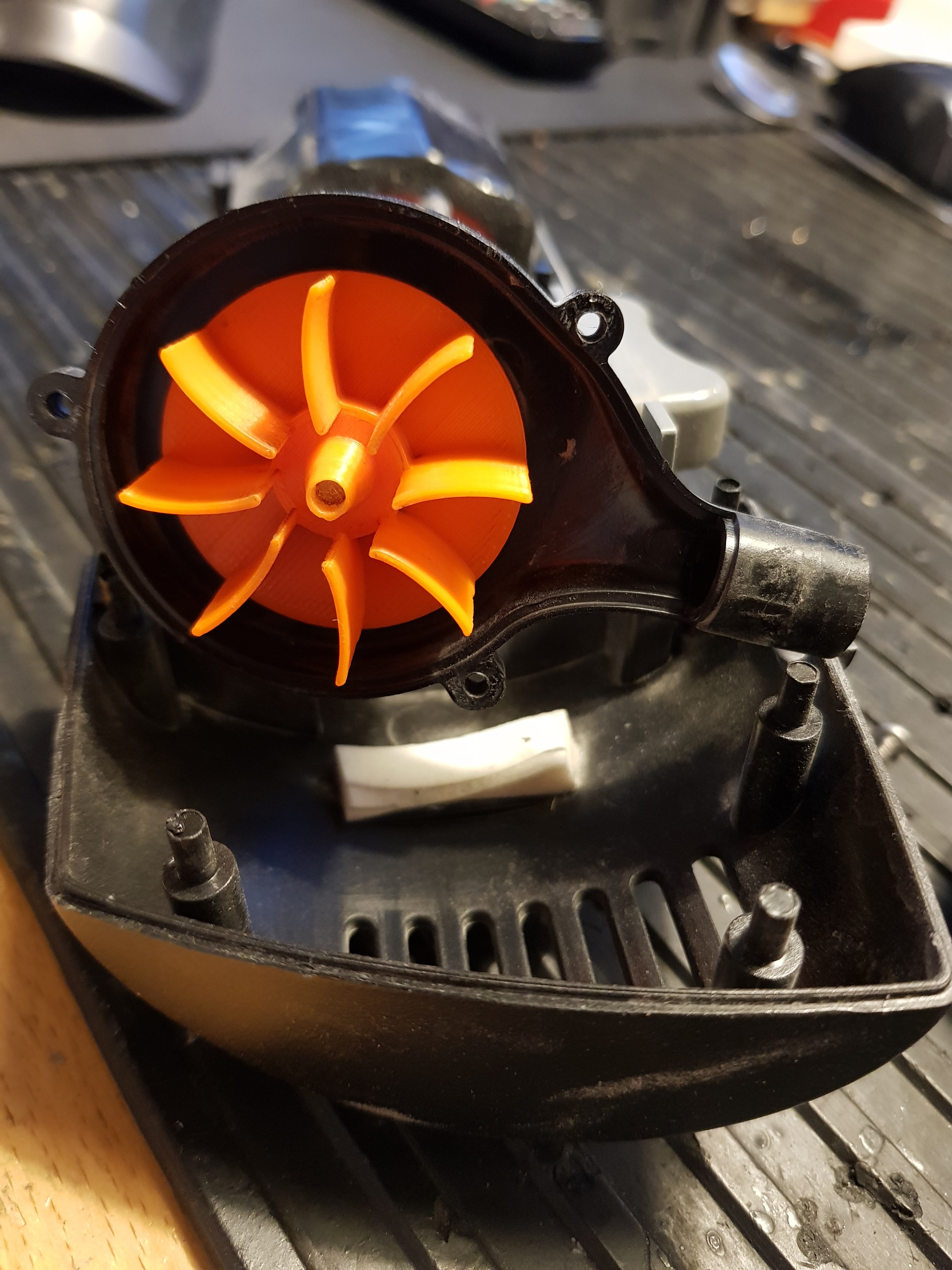 Replacement fan blade for Hurricane canless air system