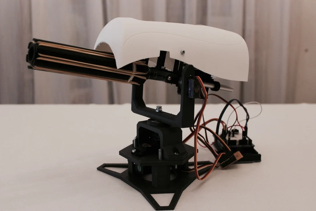 Rubber bands sentry gun