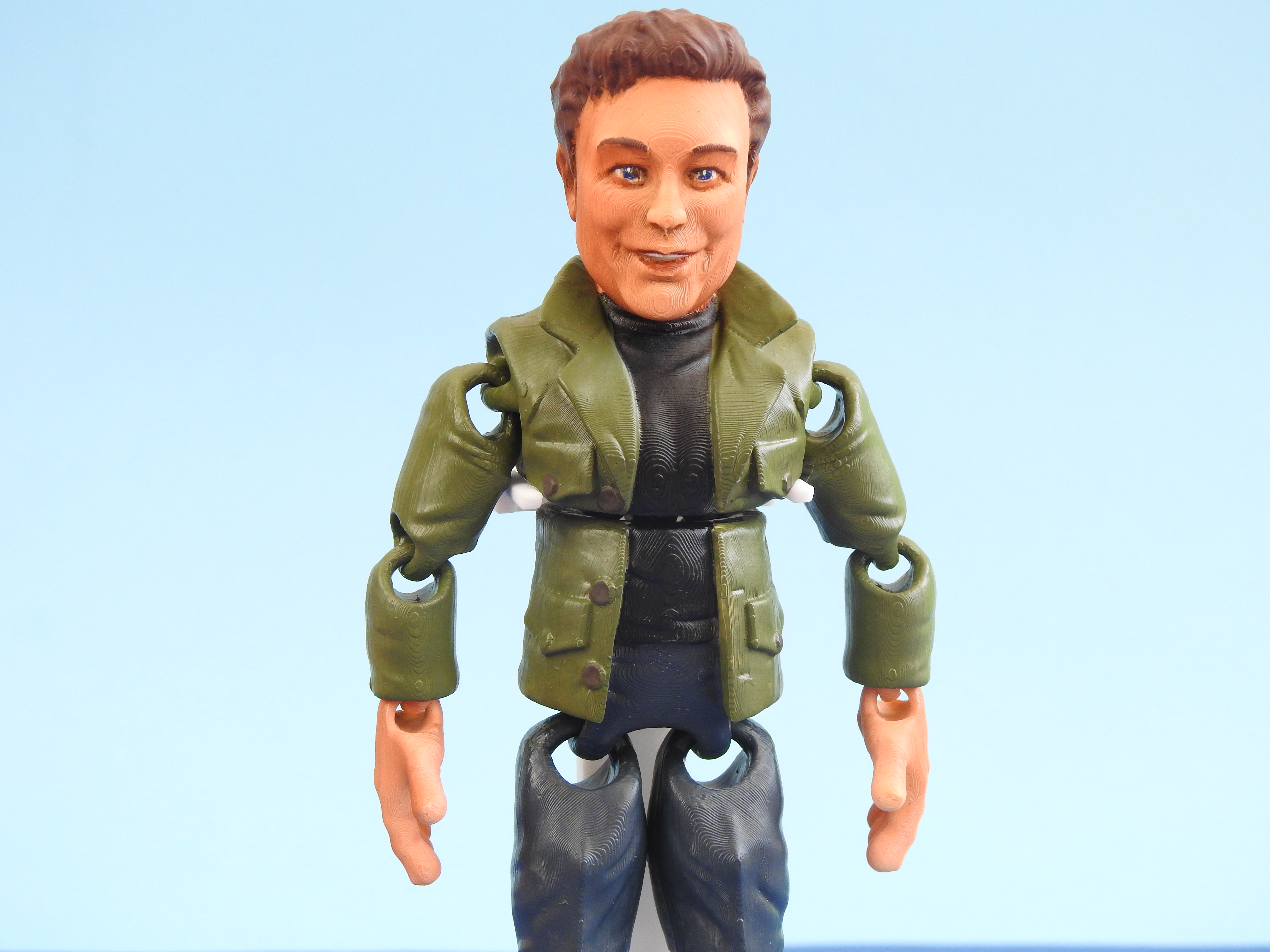 Elon Musk 3D Print In Place Action Figure