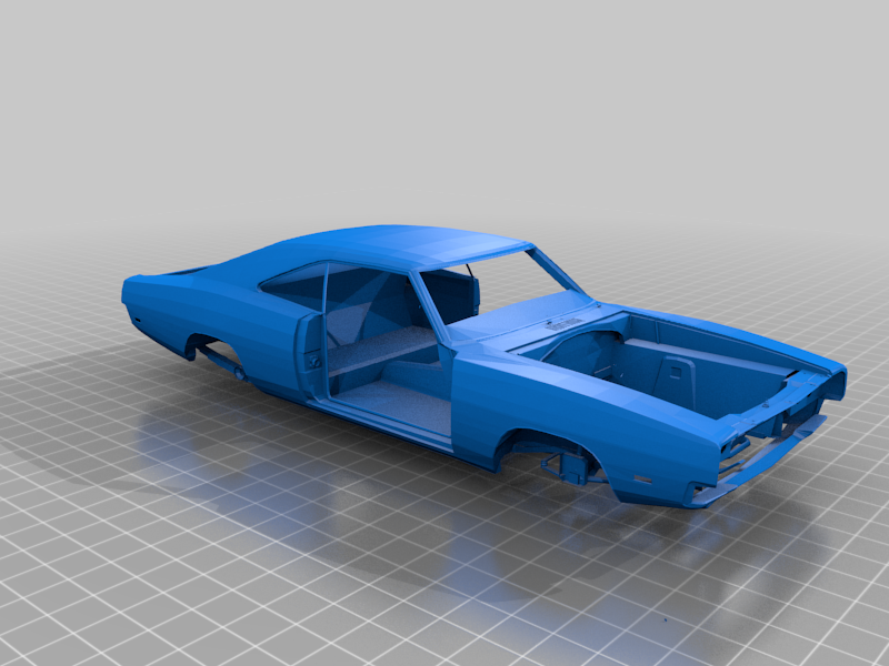 striped down 69 charger
