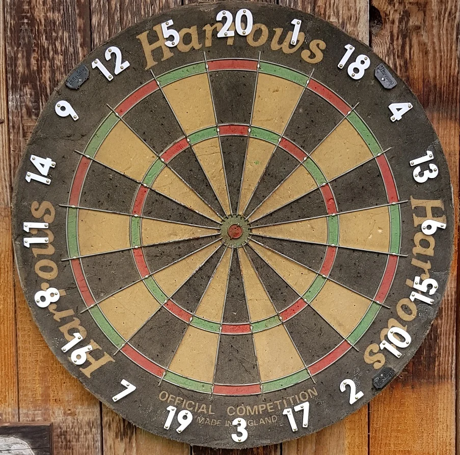 Dartboard numbers for nails / Dartscheibe Ziffern für Nägel