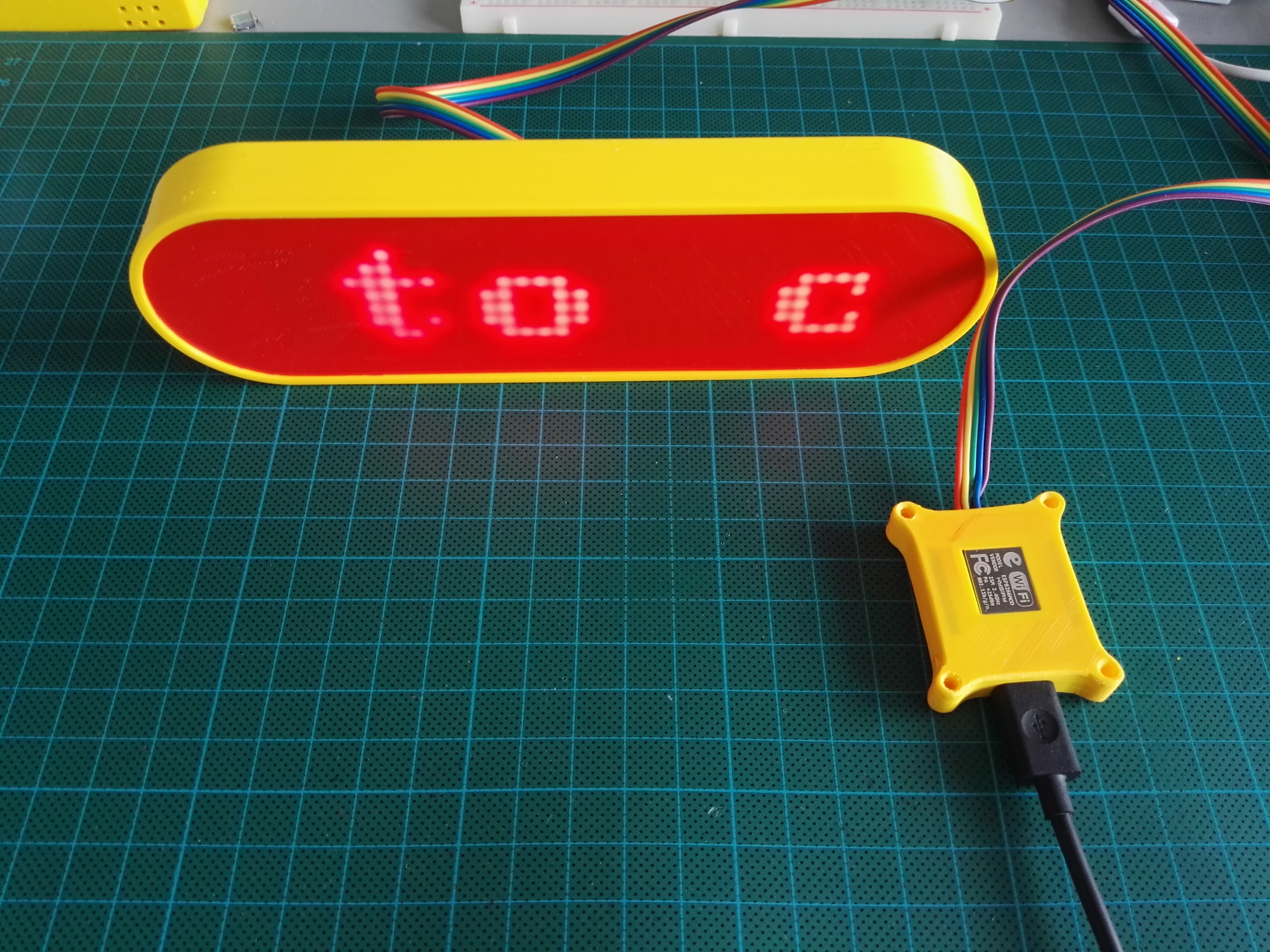 MAX7219 Text Scroller with Wemos D1 mini webserver