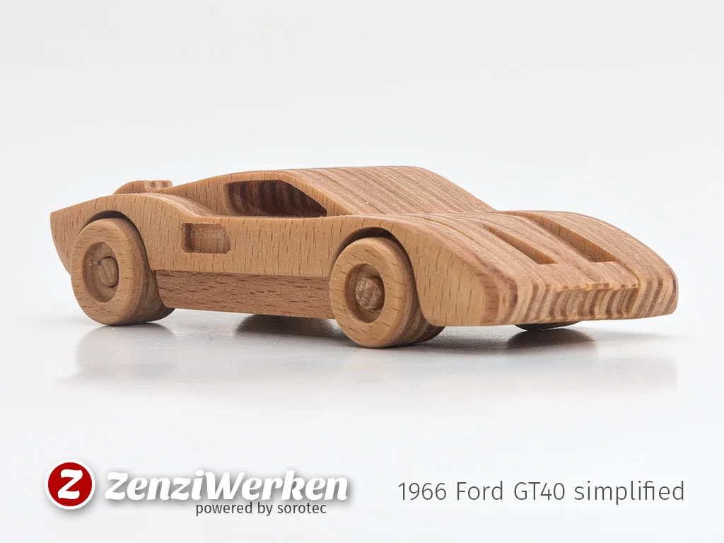 1966 Ford GT40  simplified cnc/laser