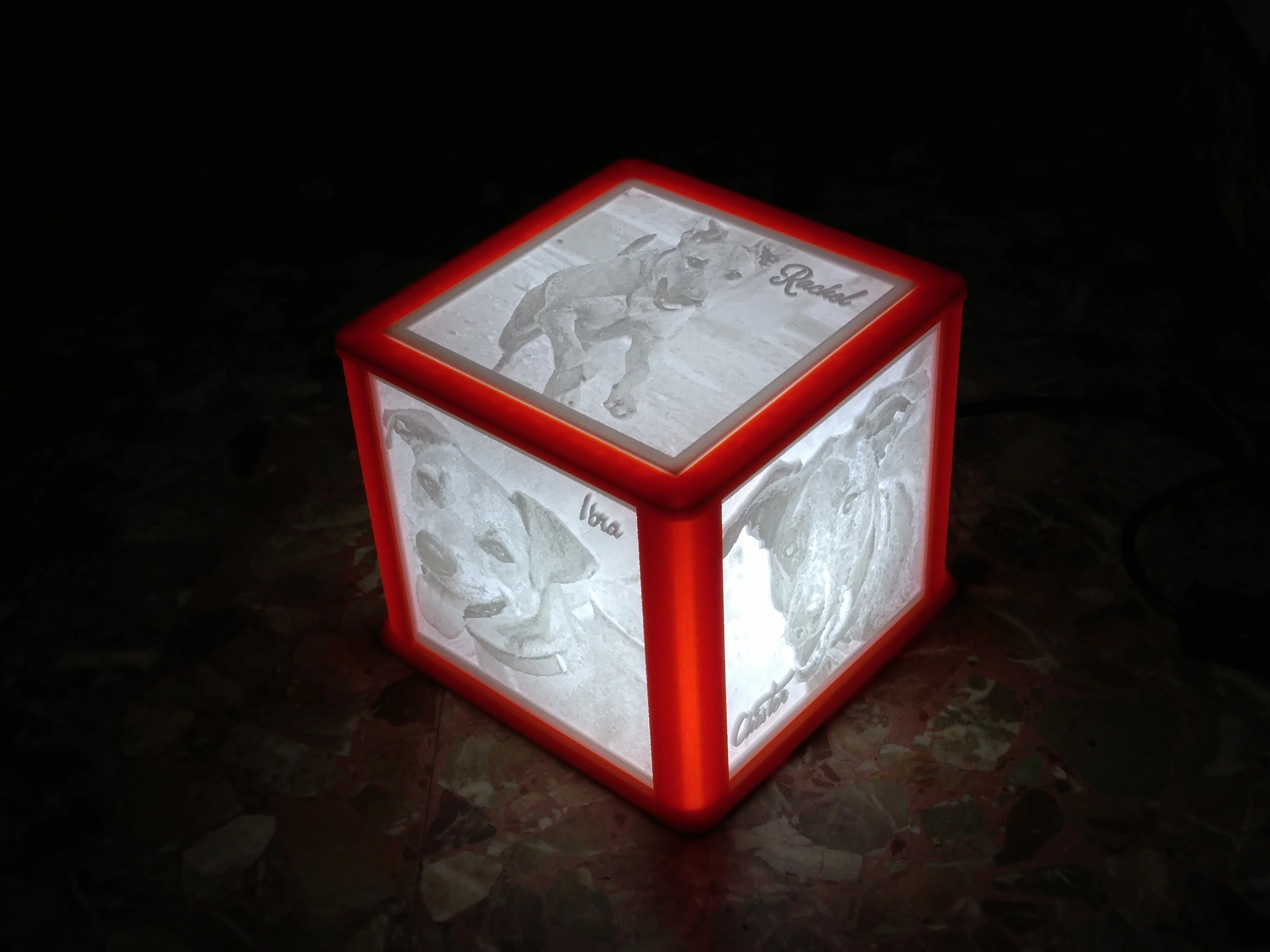 Lithophane Lamp Structure