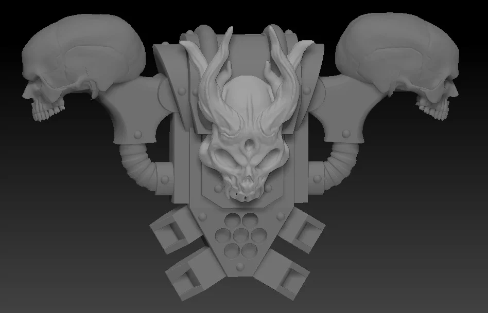 Backpack Chaos skull deamon