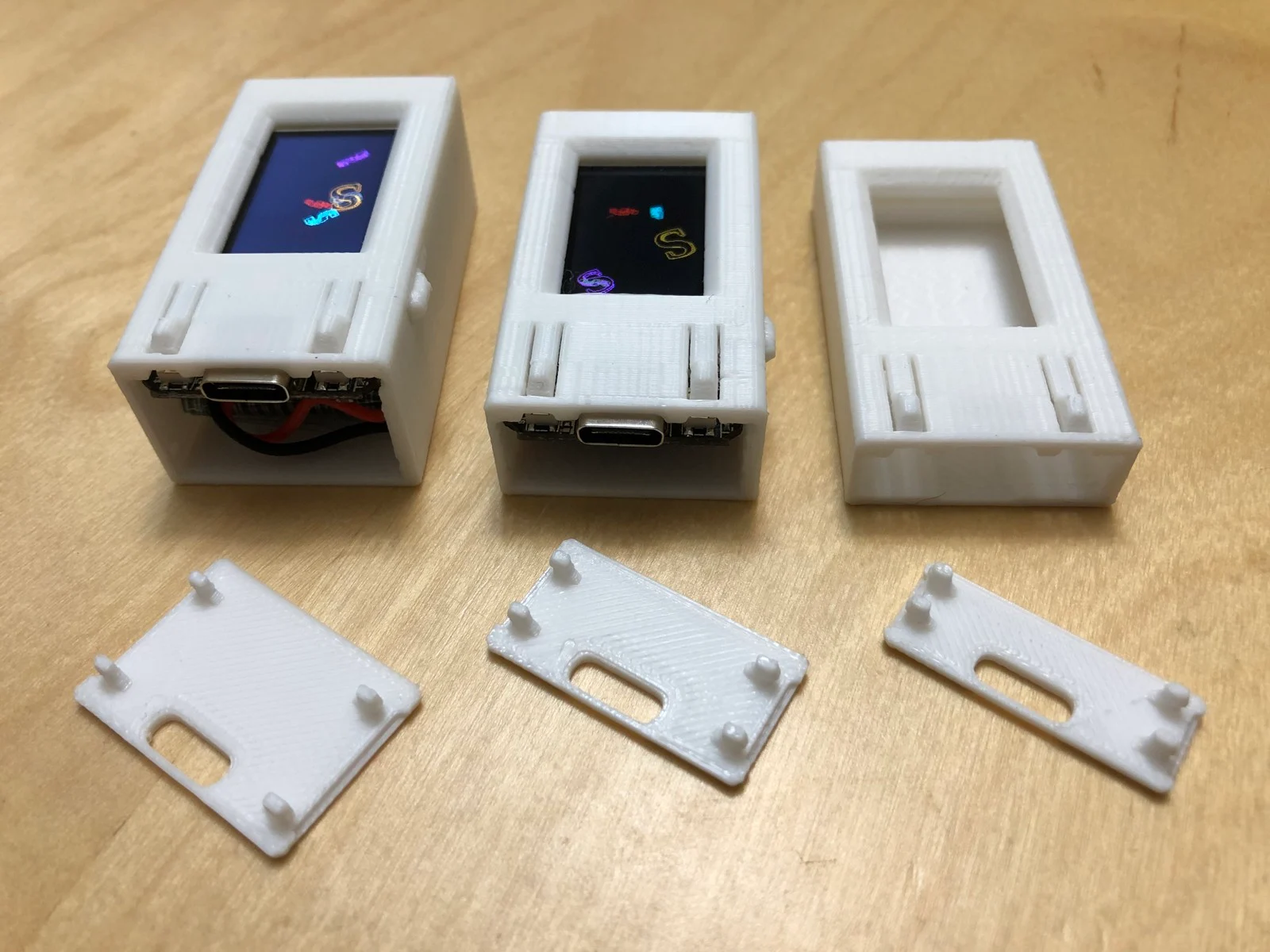 TTGO T-Display Cases, with battery options