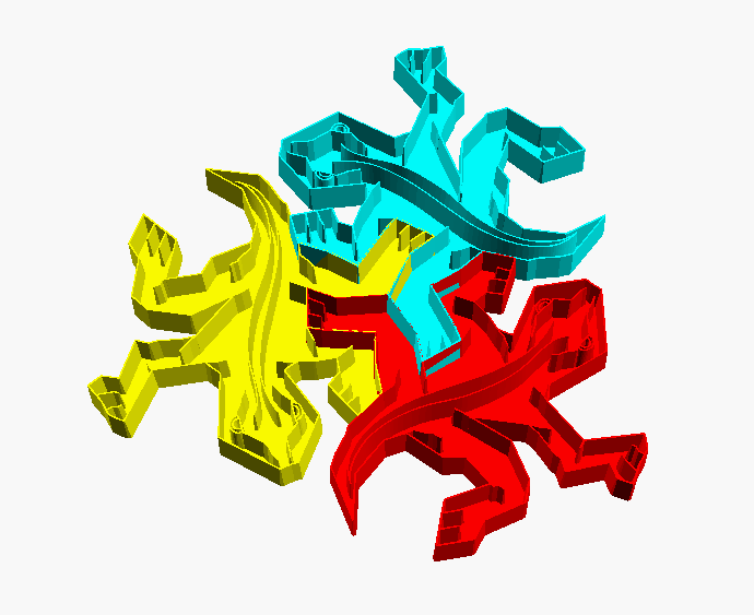 Customizable Escher Sand Lizard