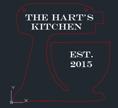 Laser Cut Customize-able Kitchen sign