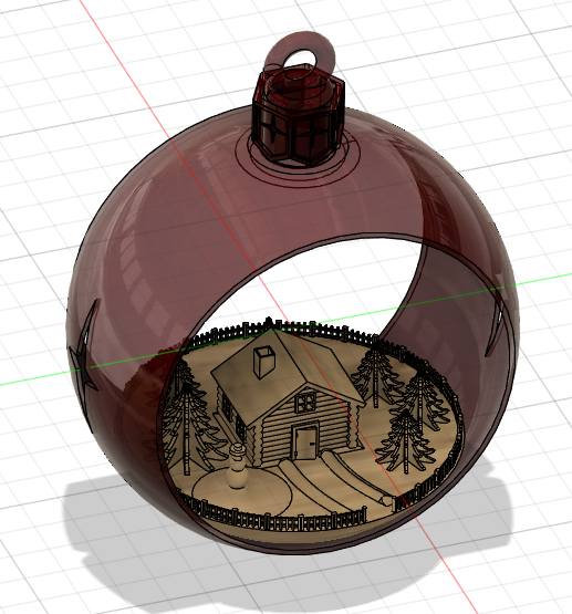 Christmas Ball (For LED candle)