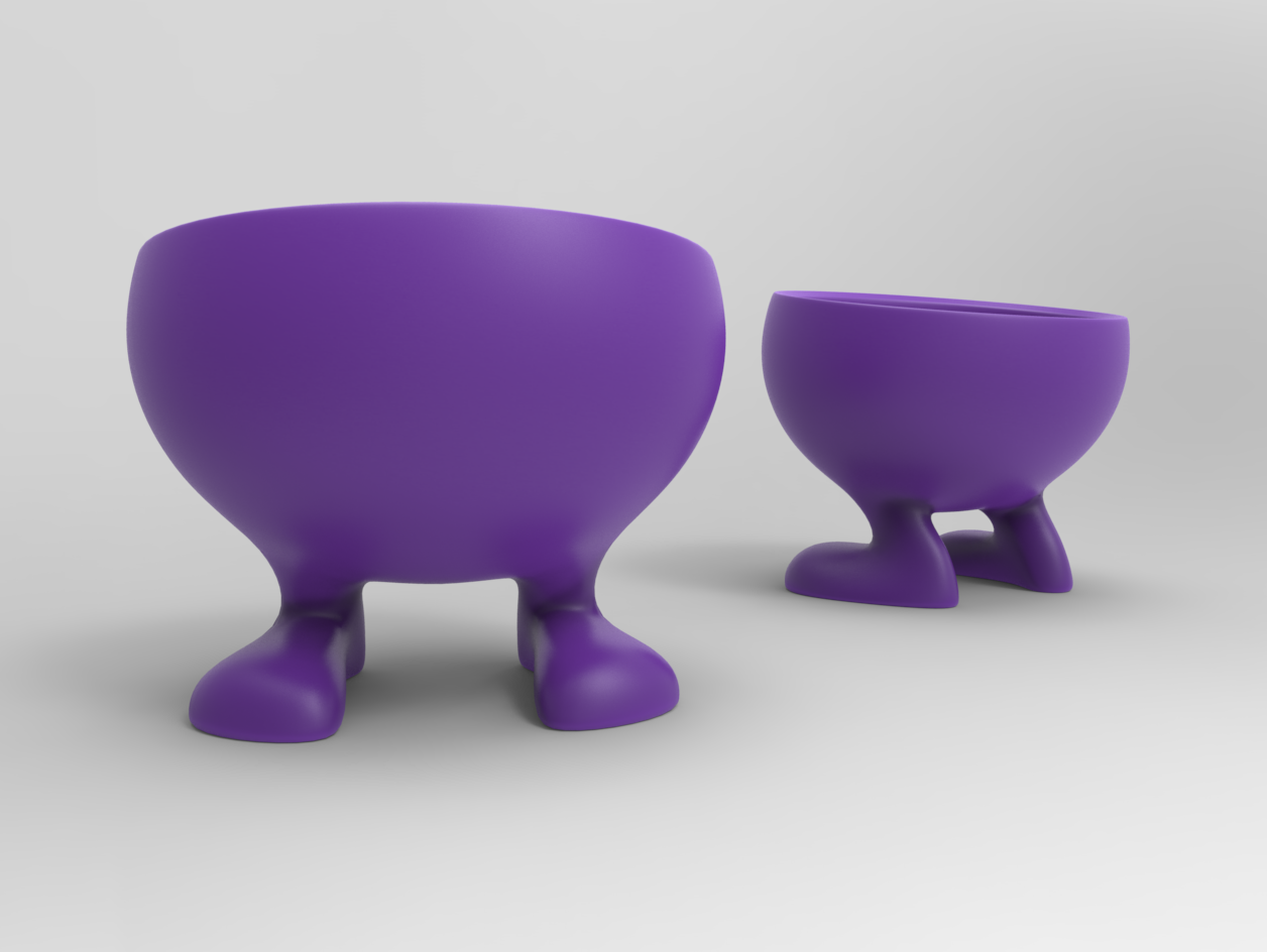 Flowerpot with feet